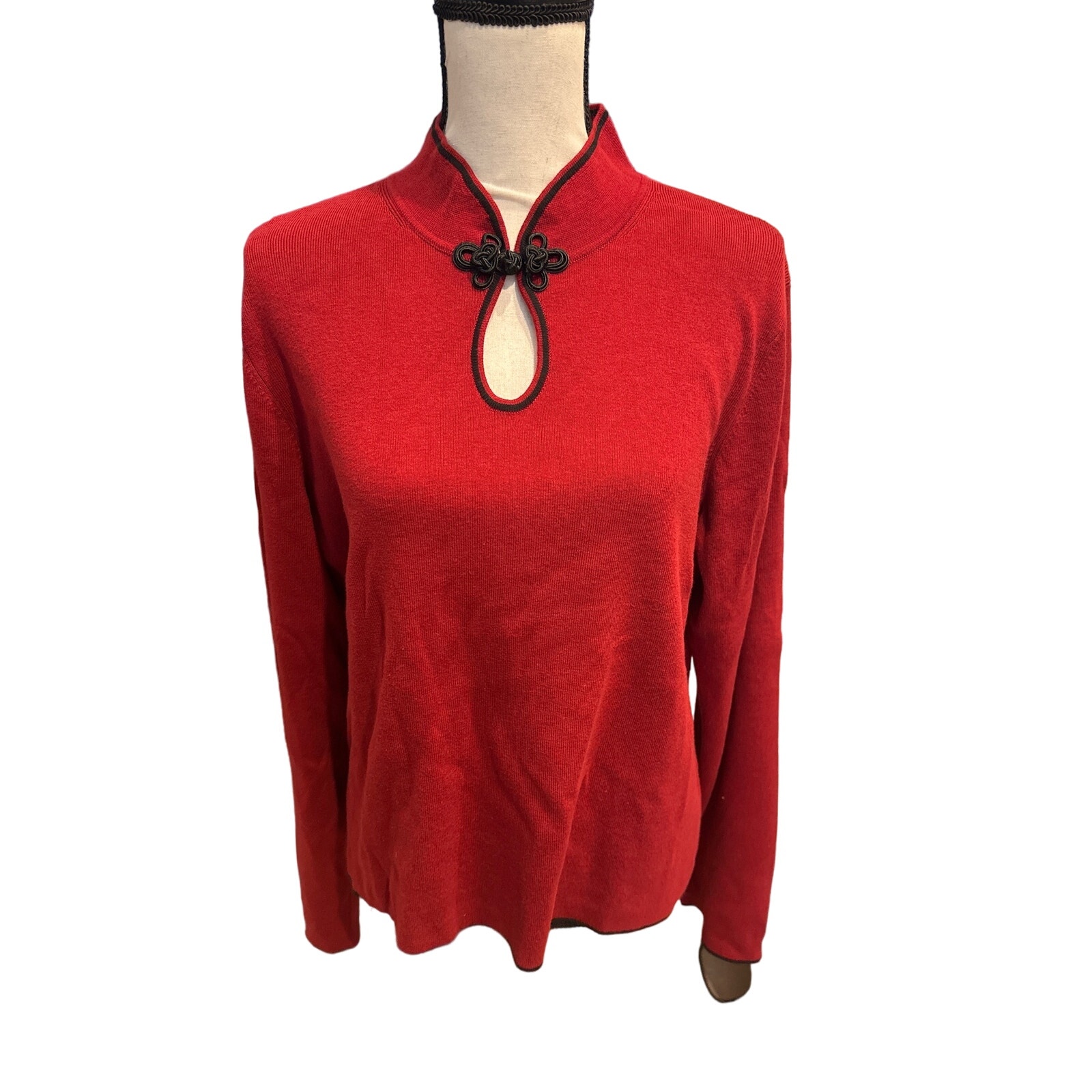 Women’s Philosophy Mandarin Sweater. Size Xl